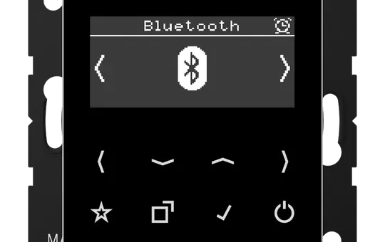 JUNG DABABTSW Unterputzradio Serie A/AS DAB+, Bluetooth | schwarz