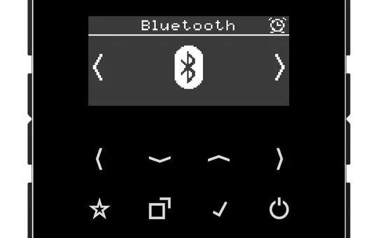 JUNG DABCDBTSW Unterputzradio Serie CD DAB+, Bluetooth | schwarz