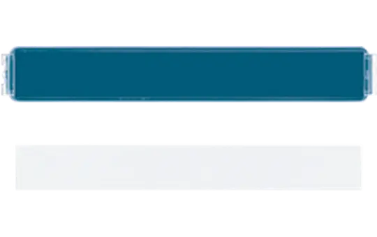 JUNG LS20NA Schriftfeldabdeckung Serie LS mit Einlage für Schriftfeld 7x57 mm | alpinweiß