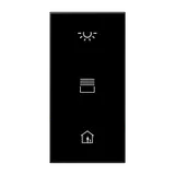 JUNG LS50NATXSW-L Schriftfeldabdeckung hinterleuchtbar F50 S schwarz