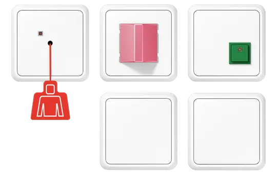 JUNG NRSCD0834-2WW Notrufset Serie CD mit USV | alpinweiß