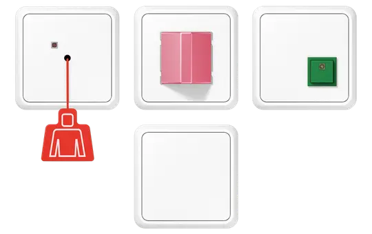 JUNG NRSCD0834WW Notrufset Serie CD ohne USV | alpinweiß