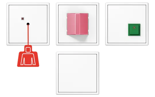 JUNG NRSLS0834WW Notrufset Serie LS ohne USV | alpinweiß