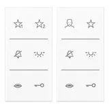 JUNG SIAV6LS Beschriftungsfolie Siedle In-Home-Bus Serie LS