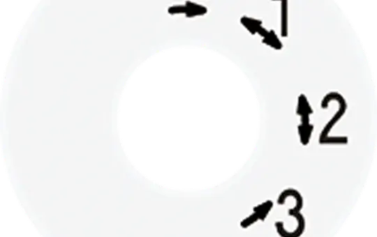 JUNG SKS1101-4WW Ersatz-Skalenscheibe 0-3 | alpinweiß