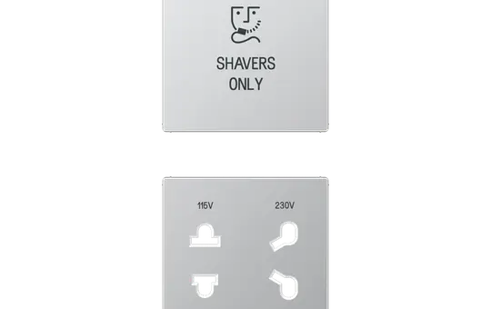 JUNG SOA7522ALPL Abdeckung Rasiersteckdose Serie A Duroplast | aluminium