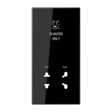 JUNG SOLS7522SWPL Abdeckung Rasiersteckdose Serie LS Duroplast | schwarz