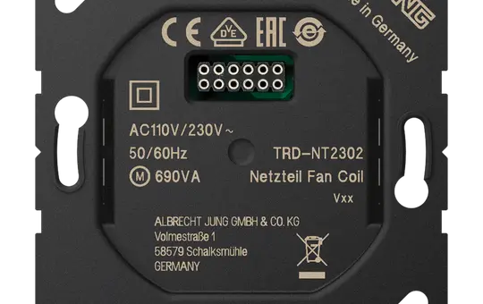 JUNG TRD-NT2302 Netzteil für Raumtemperaturregler Fan Coil 2-Rohr