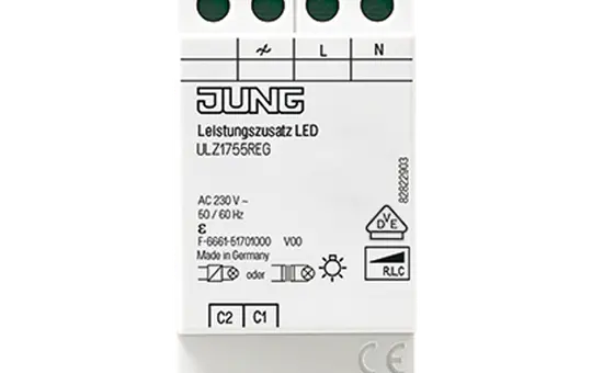 JUNG ULZ1755REG Leistungszusatz LED REG, 2 TE