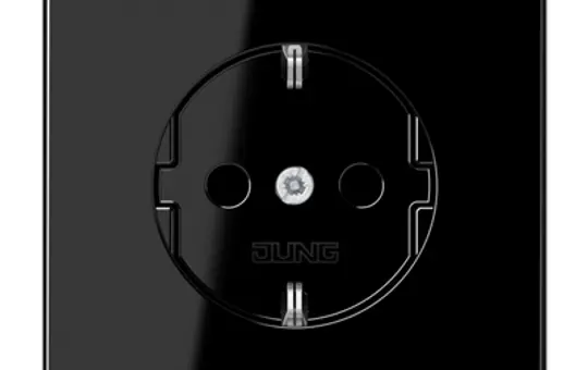 JUNG LS1520NSW SCHUKO-Steckdose LS ohne Krallen | schwarz
