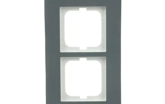 BUSCH-JAEGER 1722-815 Abdeckrahmen Carat 2-fach | porzellan anthrazit