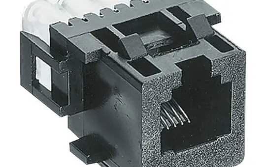 BUSCH-JAEGER 0210 Modular-Jack-Buchse 6-polig, Cat.3