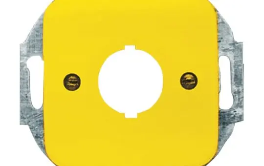 BUSCH-JAEGER 2533-214-15 Befehlsgeräte-Abdeckung Reflex SI Standard, ohne Spreize | gelb