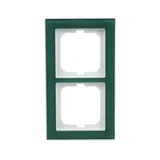 BUSCH-JAEGER 1722-226 Abdeckrahmen Axcent 2-fach, waagerecht | glas avocado