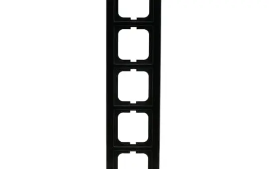 BUSCH-JAEGER 1725-245 Abdeckrahmen Axcent 5-fach | glas schwarz