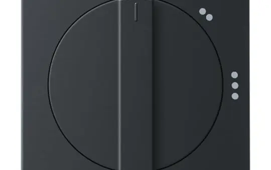 BUSCH-JAEGER 2542 DR/02-885 Drehschalterabdeckung Future ohne Nullstellung | schwarz matt