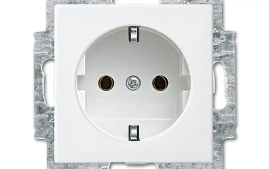 BUSCH-JAEGER 2300 EUC-914 SCHUKO-Steckdose Balance Standard, Schraubanschluss | alpinweiß