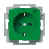 BUSCH-JAEGER 20 EUCKS-13-212-101 EDV-Steckdose Reflex SI Berührungsschutz | grün