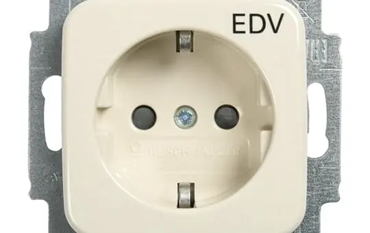 BUSCH-JAEGER 20 EUC/DVKS-212 EDV-Steckdose Duro 2000 2-polig, Berührungsschutz | weiß