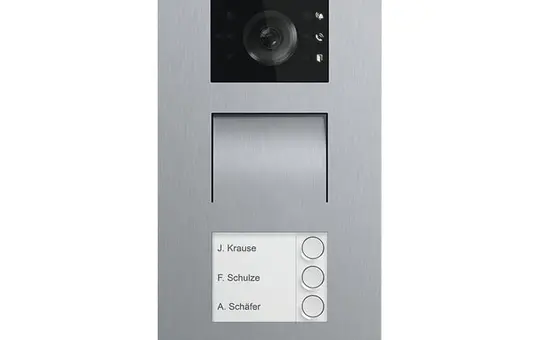 BUSCH-JAEGER A21381P3-S-03 Außenstation Video Welcome 3-fach, für Hörgeräteträger | edelstahl