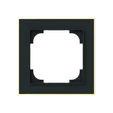 BUSCH-JAEGER 1721-453M Abdeckrahmen art linear 1-fach | schwarz matt/gold