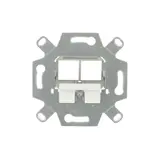 BUSCH-JAEGER 0219/14 Kommunikationsadapter 2-fach | silber