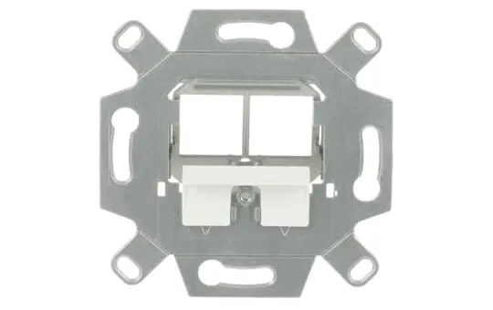 BUSCH-JAEGER 0219/14 Kommunikationsadapter 2-fach | silber