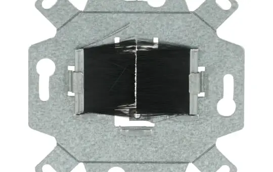 BUSCH-JAEGER 0219/15 Kabeldurchführung 2-fach | silber