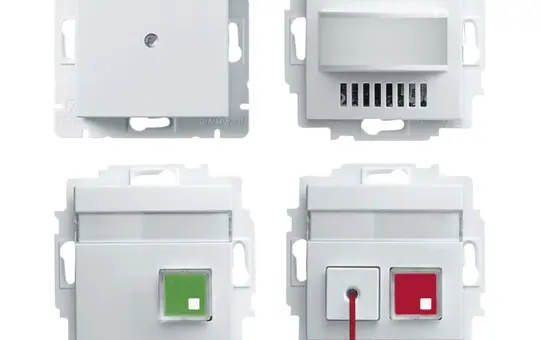 BUSCH-JAEGER 1510 UJ-914 Ruf-Set Balance SI mit Akkupufferung | alpinweiß