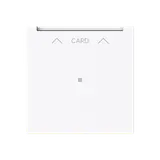 BUSCH-JAEGER 1792 U-44G Cardschalter-Abd. art linear mit Orientierungslicht | studioweiß glänzend