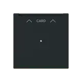 BUSCH-JAEGER 1792 U-45M Cardschalter-Abd. art linear mit Orientierungslicht | schwarz matt