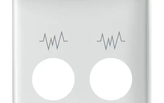 BUSCH-JAEGER 2548-021 G-914 beschr. Rufeinheitabd. Balance 2-fach | alpinweiß