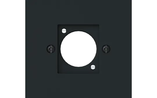 BUSCH-JAEGER 2553-45M XLR-Abdeckung art linear 1-fach | schwarz matt