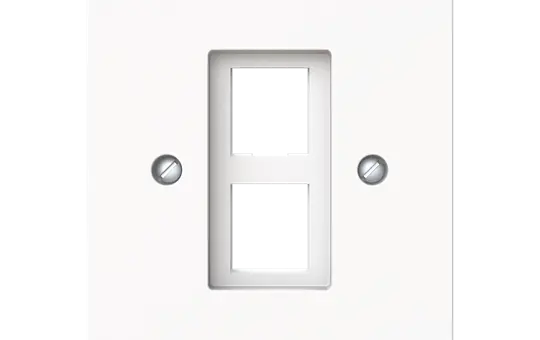 BUSCH-JAEGER 2561-02-44M Modular-Jack-Einsatz art linear 2-fach | studioweiß matt