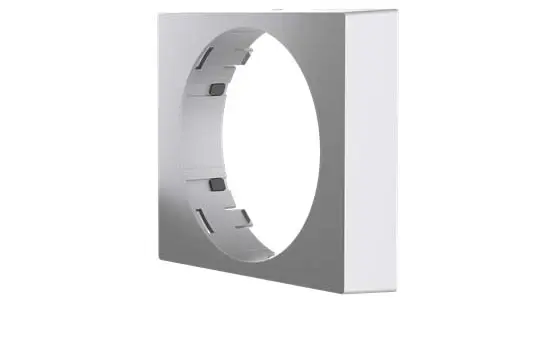 BUSCH-JAEGER 6851/DR-133 Design-Wechselrahmen Busch-Wächter 1-fach | alusilber