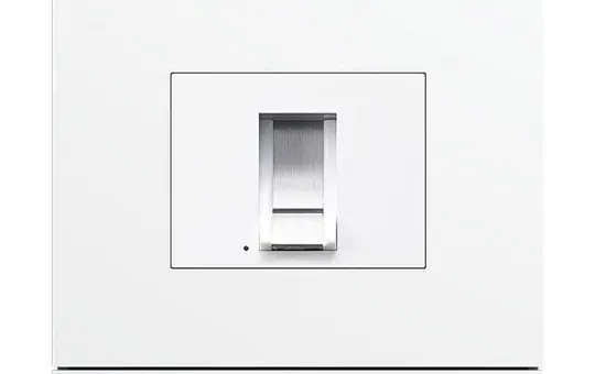 BUSCH-JAEGER 83100/70-664 Außenstation-Modul Welcome Fingerprintmodul | studioweiß matt