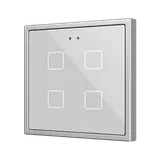 ZENNIO ZVIF70X4S KNX-Tastsensor Flat 70 4-fach | silber