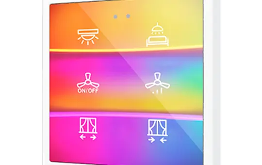 ZENNIO ZVIF70X6 KNX-Tastsensor Flat 70 6-fach | custom