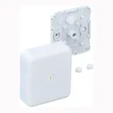 SPELSBERG AP 7 - L Abzweigdose ohne Klemmen mit weißem Oberteil | grau