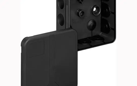 SPELSBERG 2K-12-L/sw Abzweigdose zur Schnellmontage 85x85x37 mm | schwarz