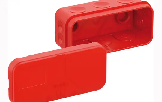 SPELSBERG 2K-Mini SB-L Abzweigdose zur Schnellmontage 89 x 43 x 38 mm | rot