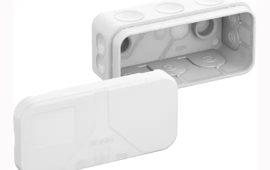 SPELSBERG 2K-Mini-L/w Abzweigdose zur Schnellmontage 89 x 43 x 38 mm | weiß