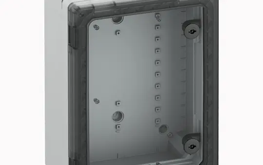 SPELSBERG GEOS-S 3040-18-to Schaltschrank mit transparenter Tür | grau | 300x400x18