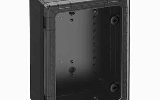 SPELSBERG GEOS-S 3040-18-to/sw Schaltschrank mit transparenter Tür | schwarz | 300x400x18