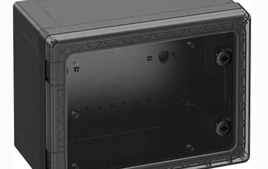 SPELSBERG GEOS-S 4030-22-to/sw Schaltschrank mit transparenter Tür | schwarz | 400x300x22