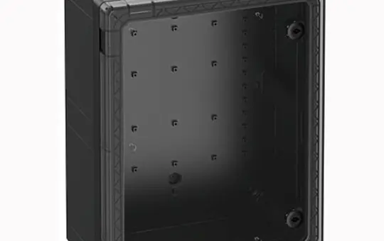 SPELSBERG GEOS-S 4050-22-to/sw Schaltschrank mit transparenter Tür | schwarz | 400x500x22