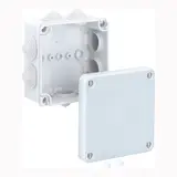 SPELSBERG HP 100-L Abzweigdose mit Stufennippeln Standard | grau | 113 x 113 x 58 mm