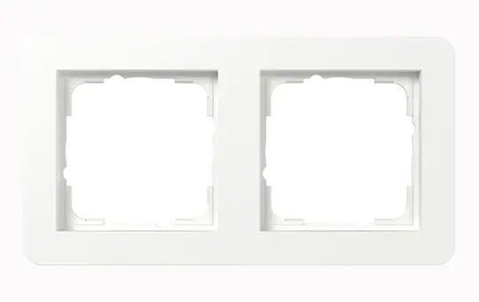 GIRA 0212151 Abdeckrahmen E1 2-fach | reinweiß seidenmatt