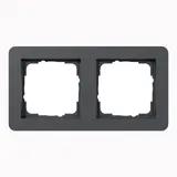 GIRA 0212152 Abdeckrahmen E1 2-fach | anthrazit