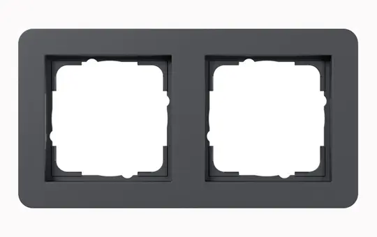 GIRA 0212152 Abdeckrahmen E1 2-fach | anthrazit